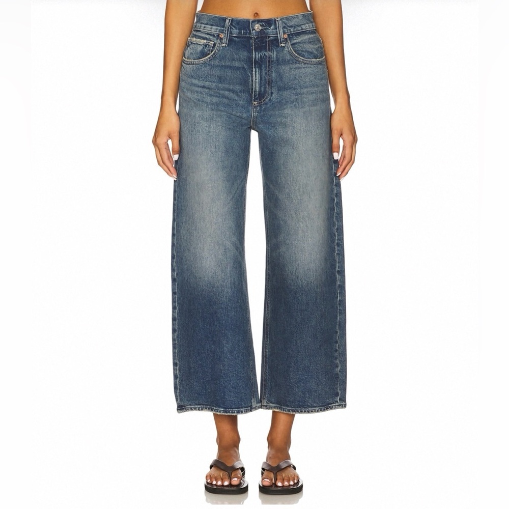 PAIGE Arellia High Rise Ankle Seamed Barrel Jeans in Stones, 27